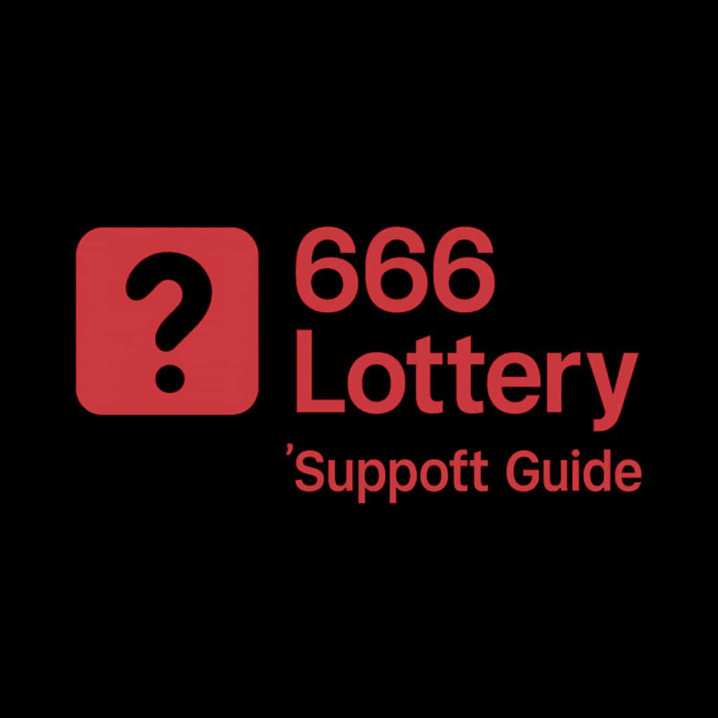 An icon representing the 666 Lottery Support Guide, focused on support.