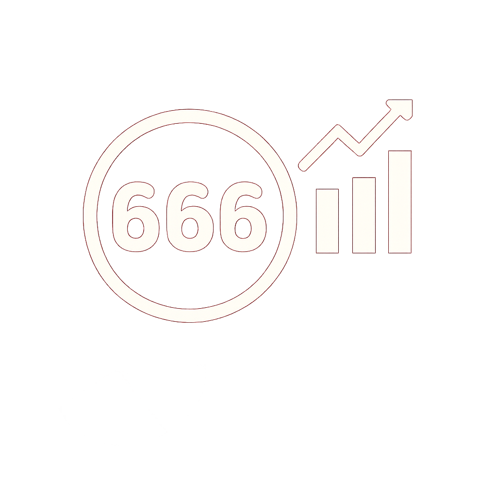 A badge representing the features of 666 Lottery.