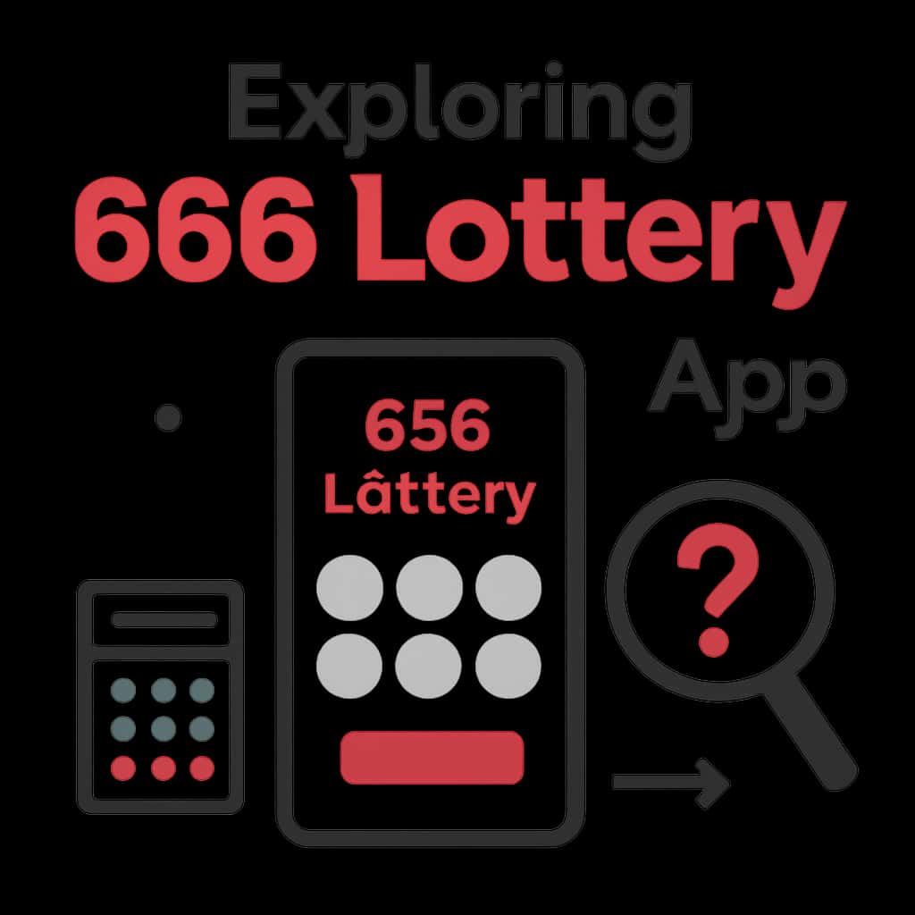 An educational diagram illustrating the features of the 666 Lottery App.