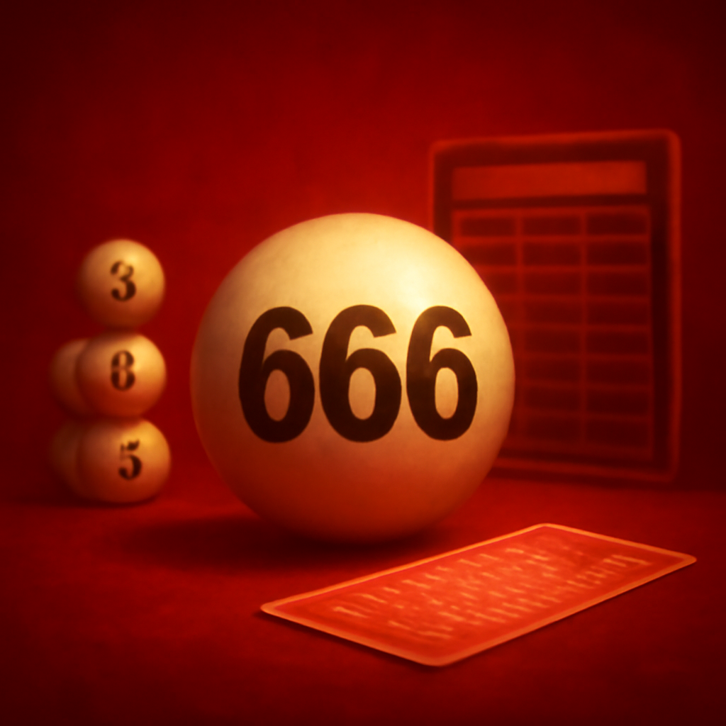 A badge representing the features of 666 Lottery.