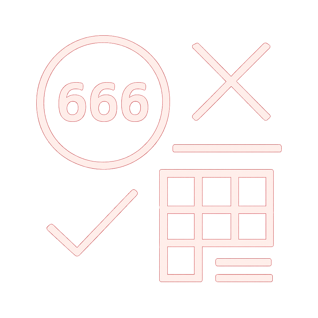 A badge illustration symbolizing the benefits of registering for the 666 Lottery.