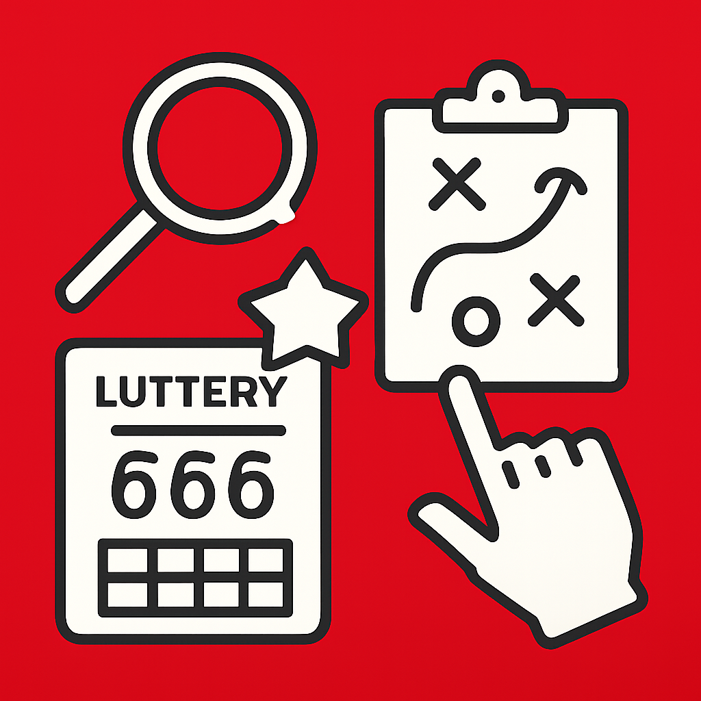 A badge representing the features of 666 Lottery.