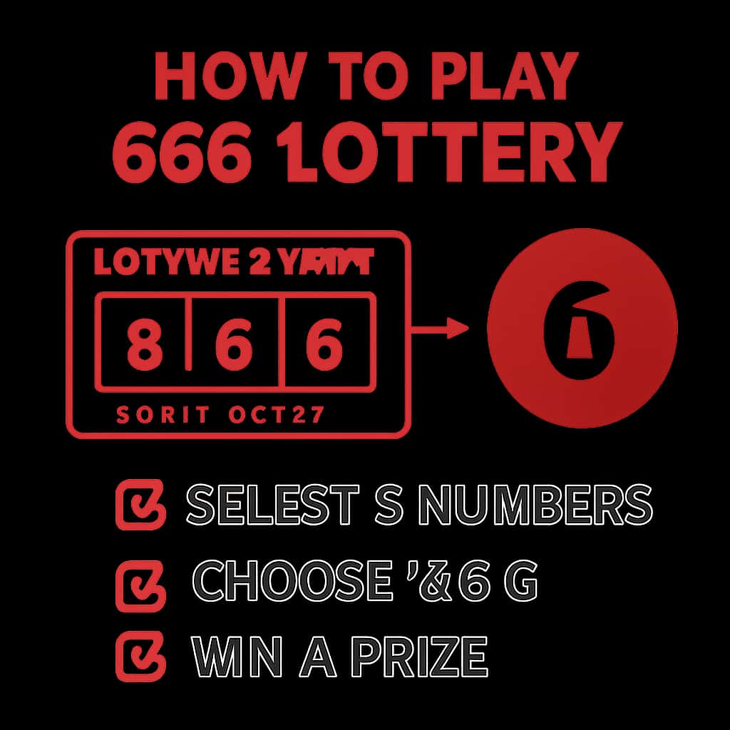An educational diagram illustrating the 666 Lottery process.