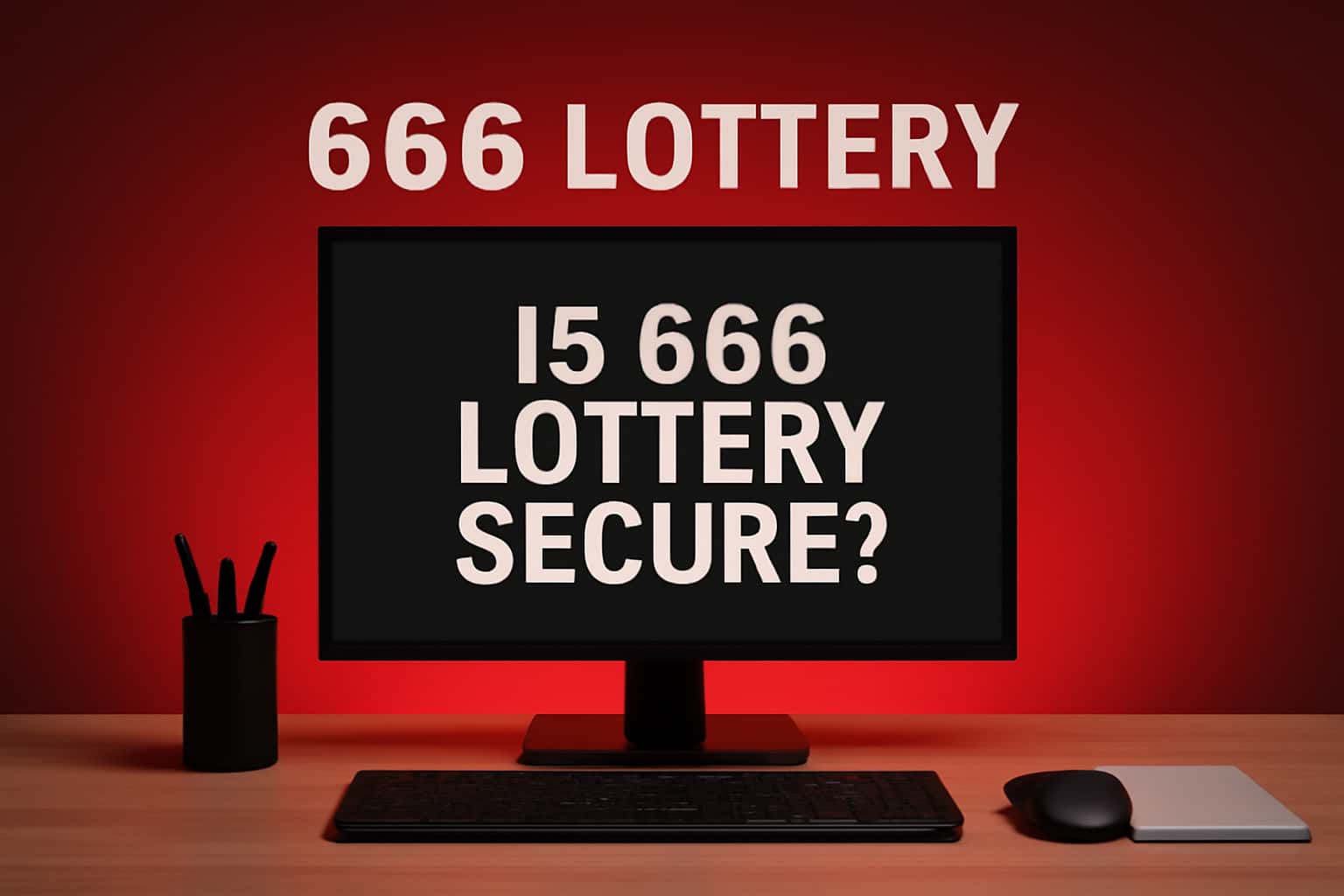 Visual representation of 666 Lottery security features.