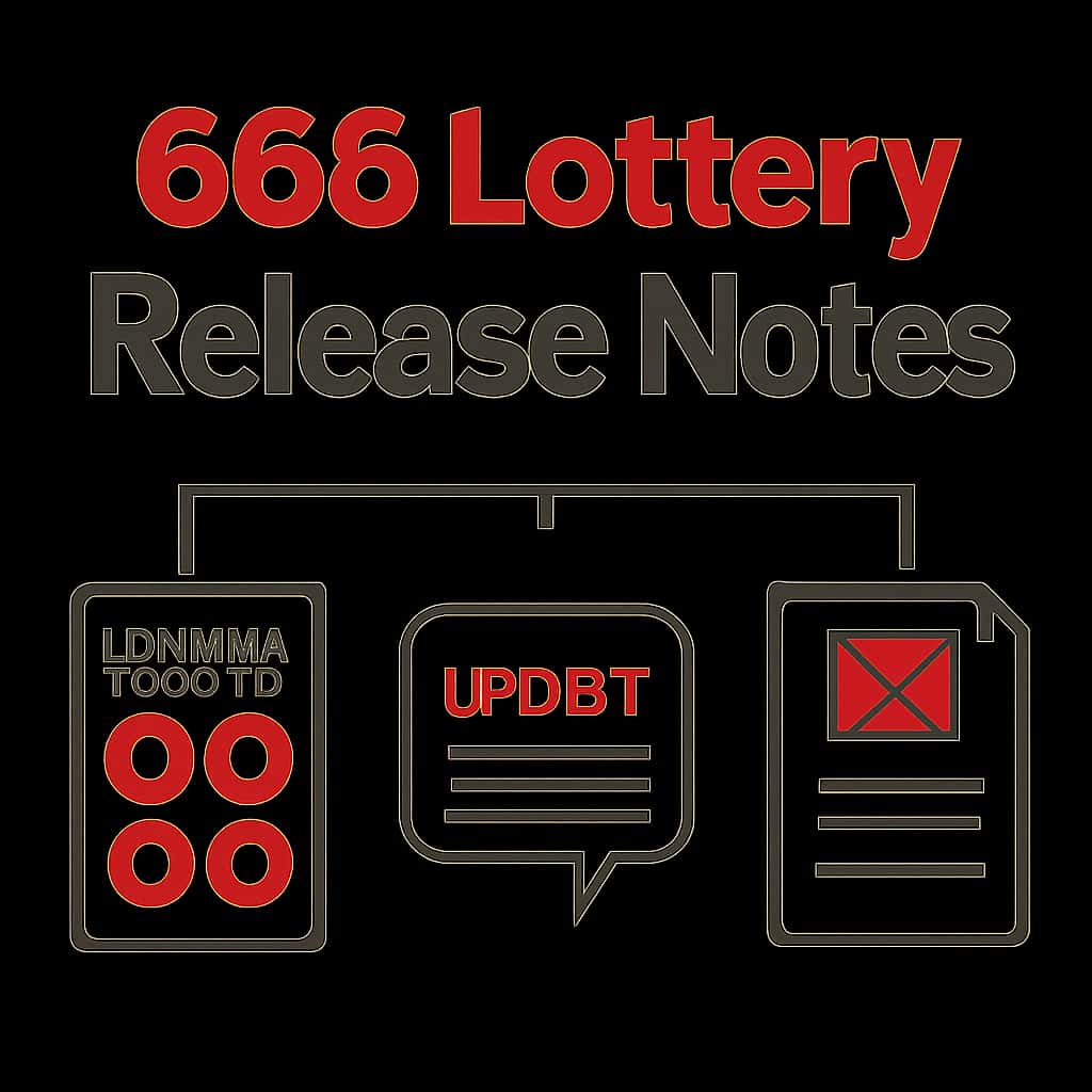 Diagram illustrating concepts related to the 666 Lottery Release Notes.