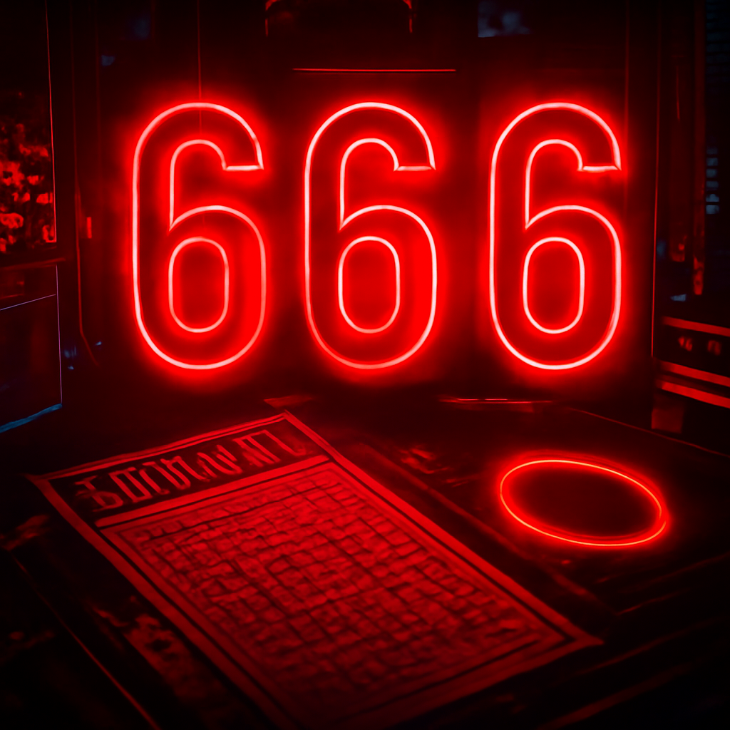 A diagram illustrating the features of 666 Lottery.