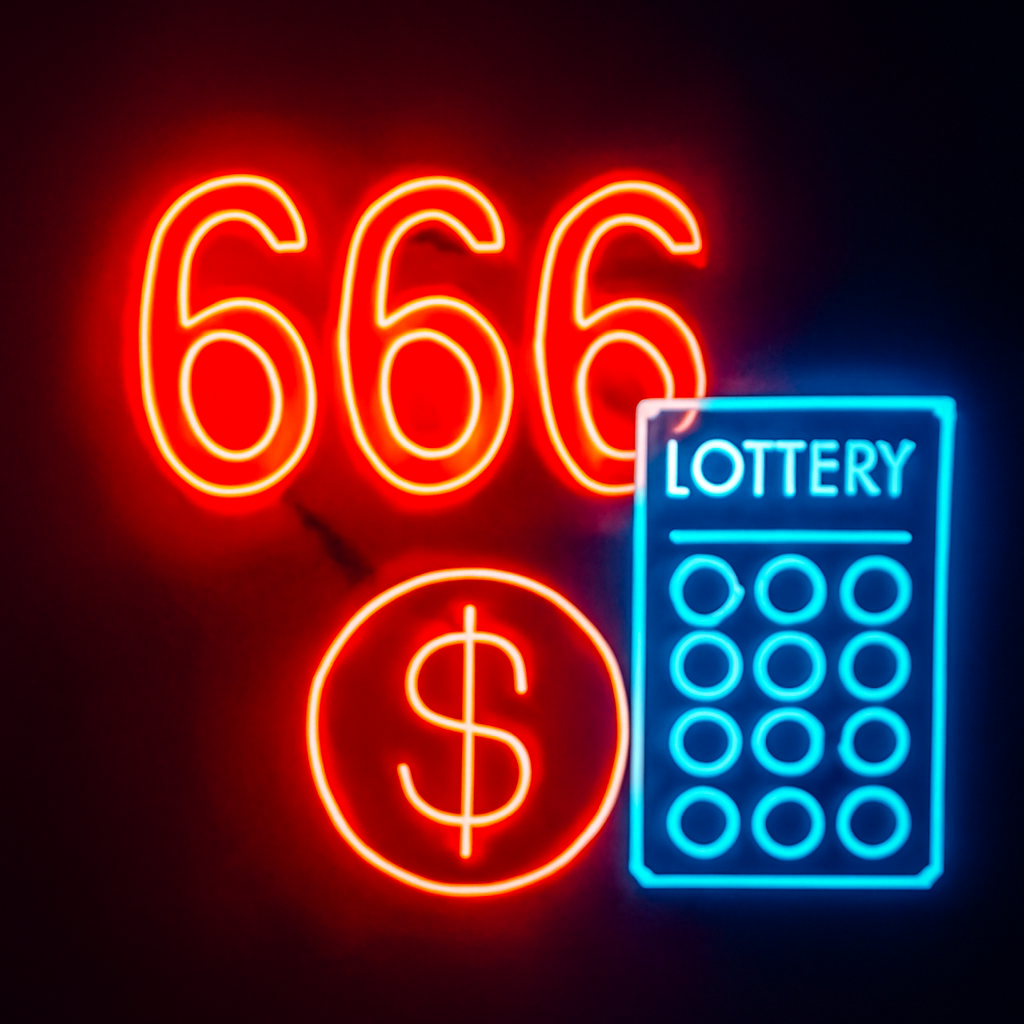A badge representing the features of 666 Lottery.